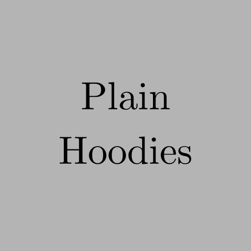 Plain Hoodies