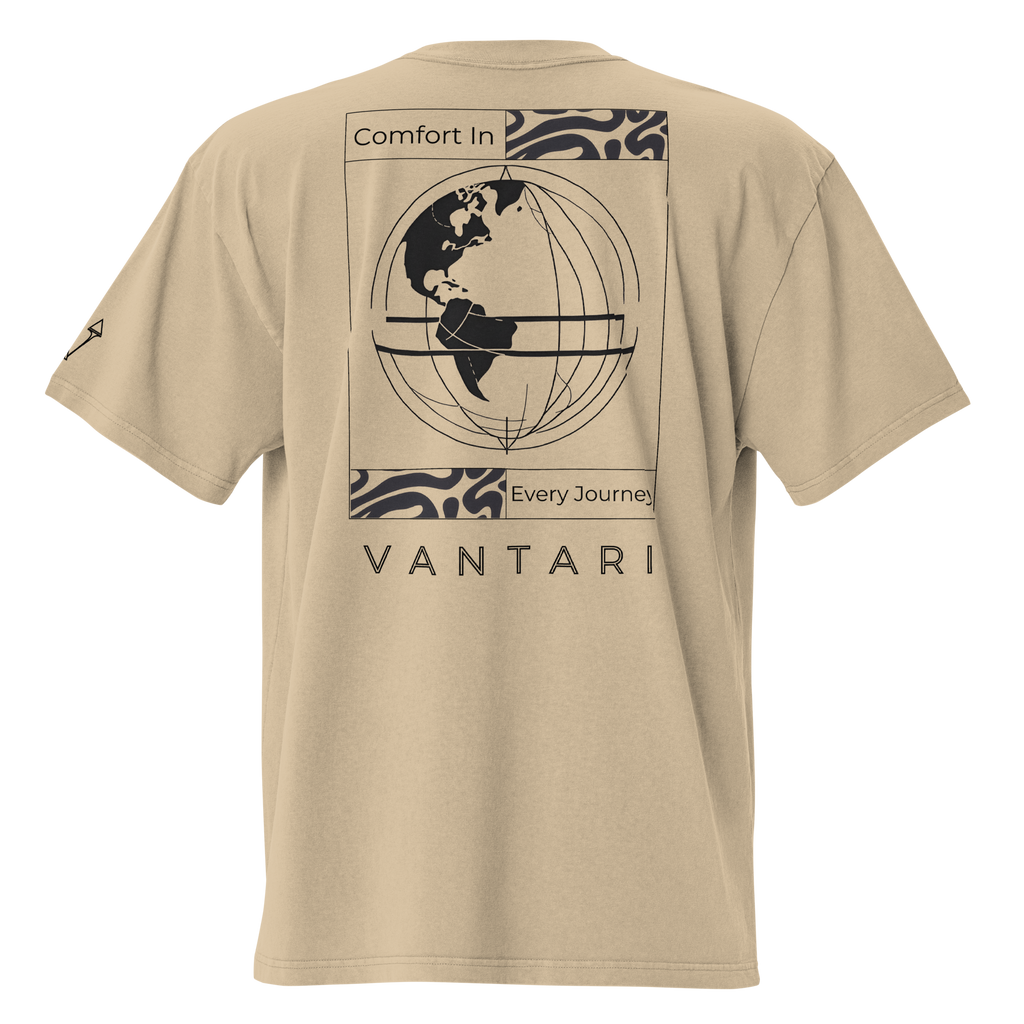 Comfort In Every Journey Tee Faded Khaki